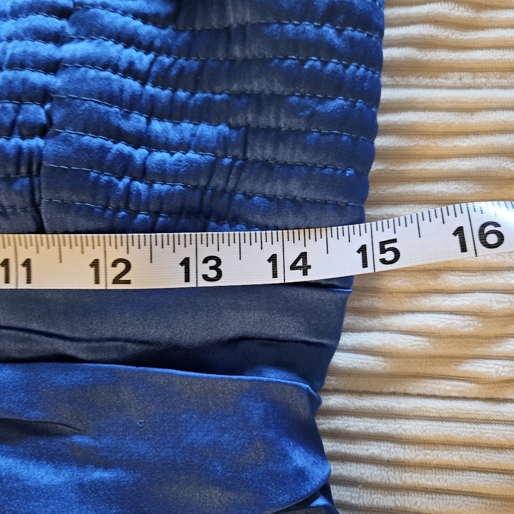 BOG Collective Blue Ruched Tank Top Size L - Picture 9 of 10